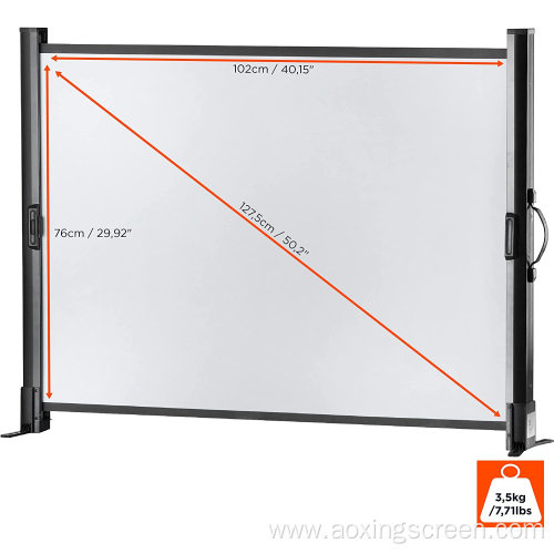 4k Mini portable table projection screen